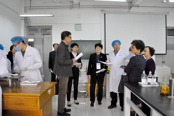 专家走访实验室并观摩教学
